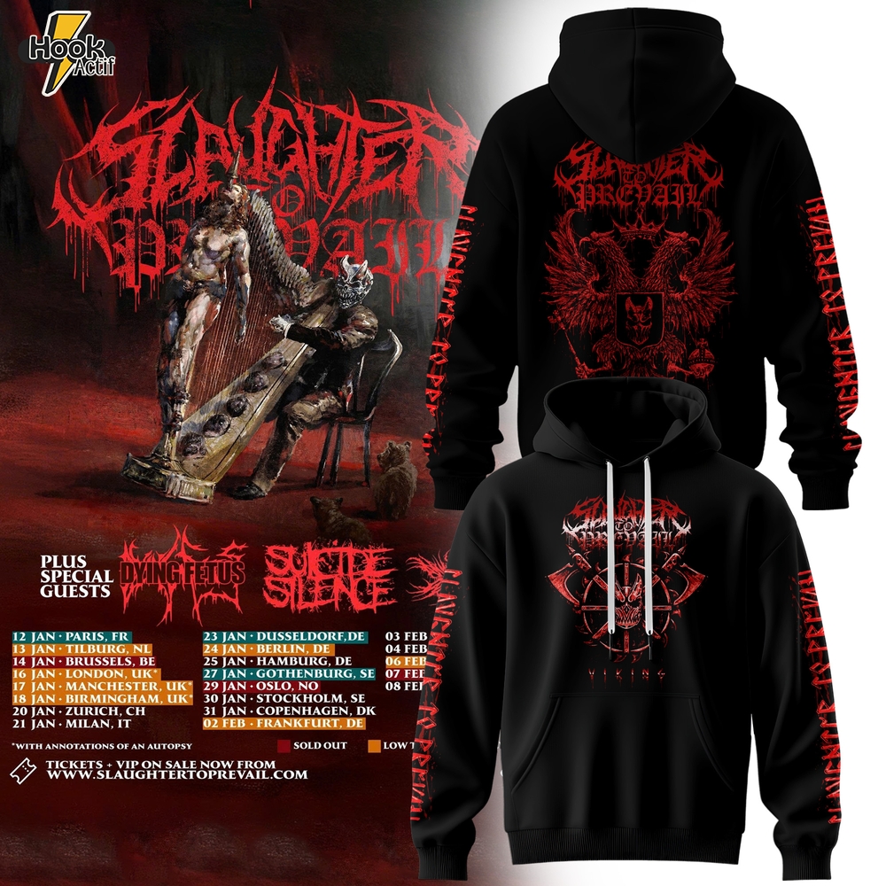 Slaughter To Prevail – Viking Europe Tour Hoodie Slaughter To Prevail – Viking Europe Tour Hoodie