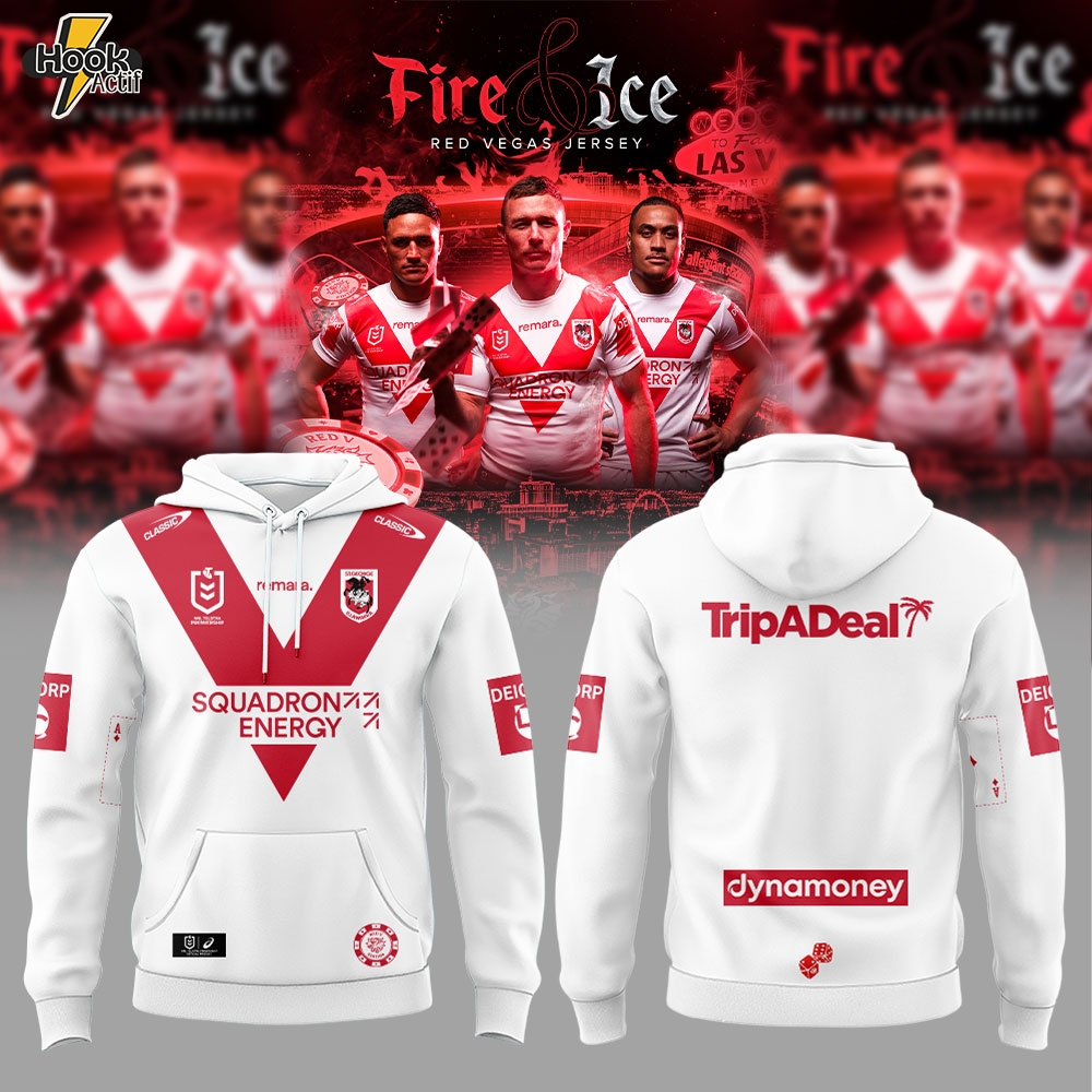 St. George Illawarra Dragons 2026 Dragons Vegas Fire & Ice Men’s Combo Hoodie St. George Illawarra Dragons 2026 Dragons Vegas Fire & Ice Men’s Combo Hoodie