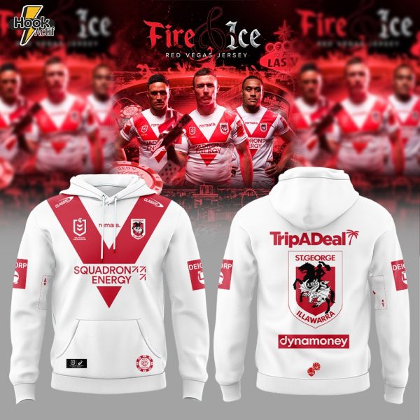 St. George Illawarra Dragons 2026 Dragons Vegas Fire & Ice Men’s Combo Hoodie V2