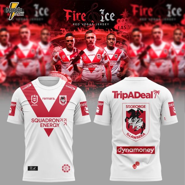 St. George Illawarra Dragons 2026 Dragons Vegas Fire & Ice Men’s Combo Shirt V2