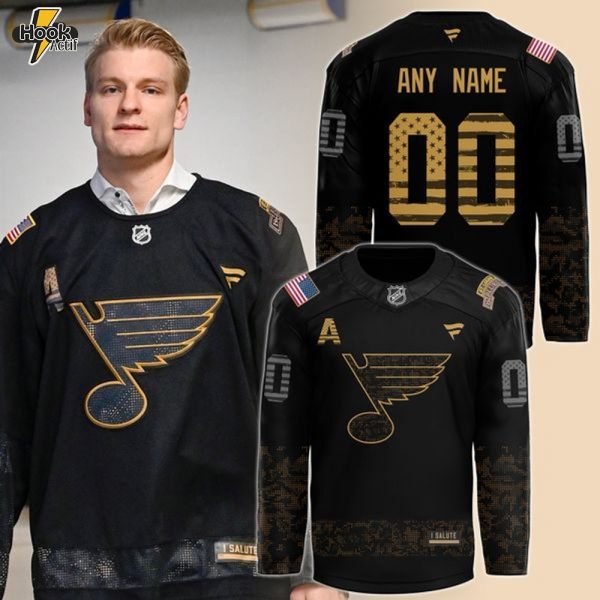 St. Louis Blues Fanatics Camo 2024 Salute to Service jersey