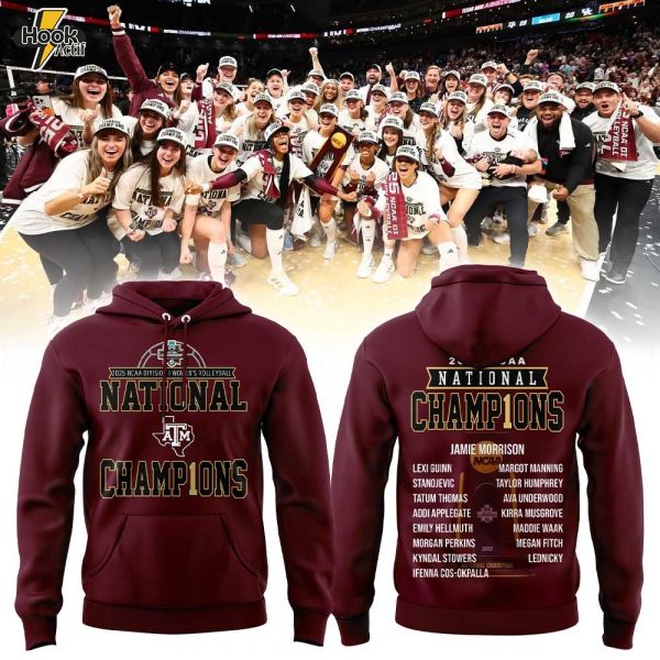 Texas A&M Aggies 2025 NCAA Women’s Volleyball National Champions Red Hoodie