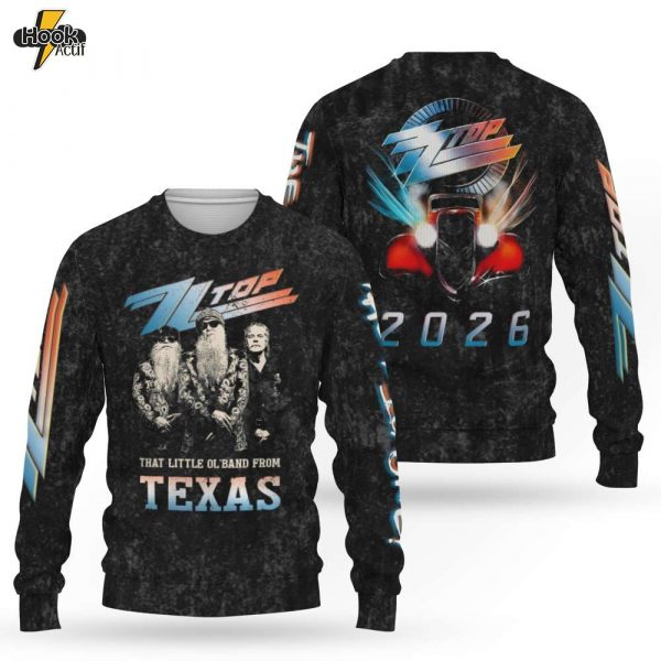 The Big One Tour 2026 ZZ Top-3D Sweatshirt