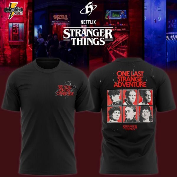 The Home Grown x Stranger Things collection Black T-shirt