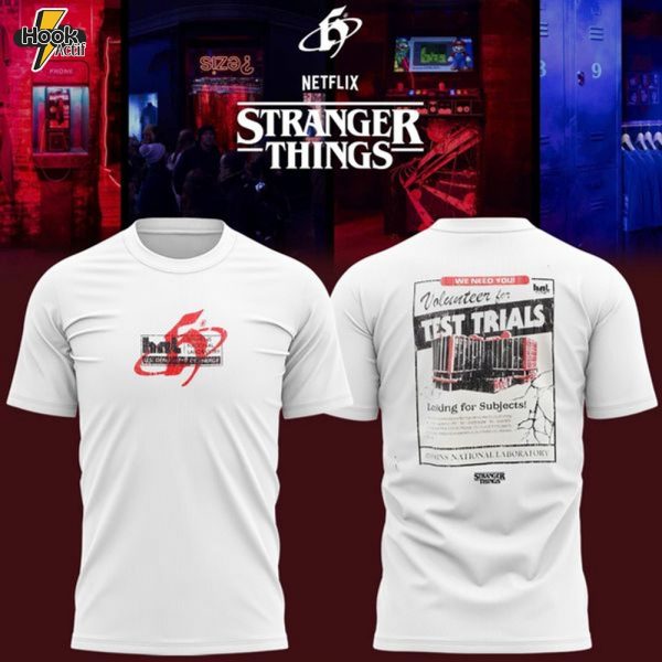 The Home Grown x Stranger Things collection White T-shirt