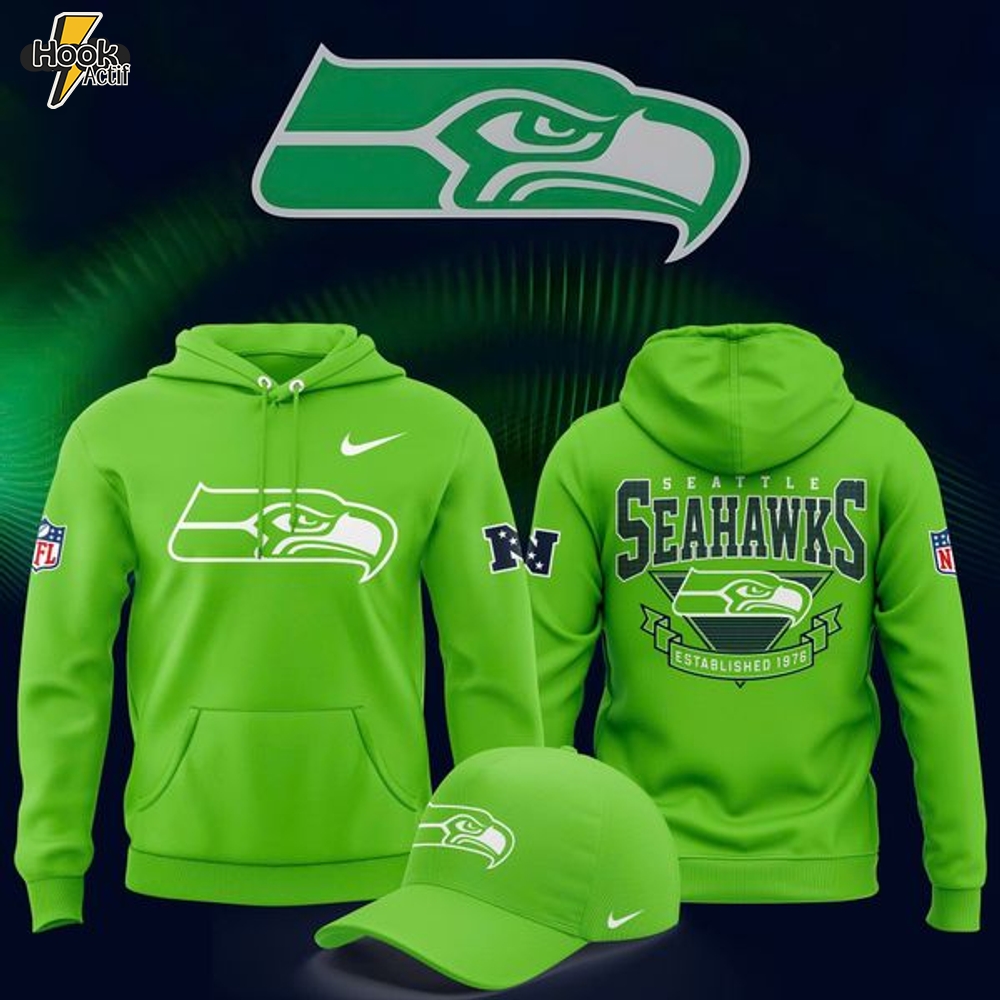 Unisex Seattle Seahawks Nike Neon Green Special Hoodie Unisex Seattle Seahawks Nike Neon Green Special Hoodie