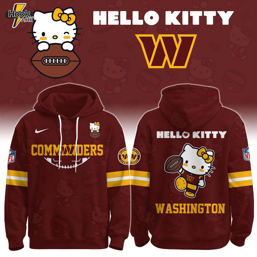 WAS Commanders Special Hello Kitty Limited Edition Hoodie WAS Commanders Special Hello Kitty Limited Edition Hoodie