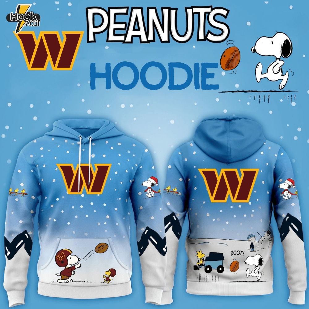 Washington Commanders x Peanuts Hoodie Christmas Limited Edition-3D Unisex Hoodie Washington Commanders x Peanuts Hoodie Christmas Limited Edition-3D Unisex Hoodie
