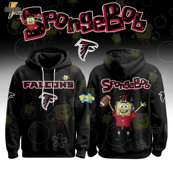 Atlanta Falcons Football SpongeBob Hoodie Cutest Drop of the Year 2025 Limited Edition-3D Unisex Hoodie