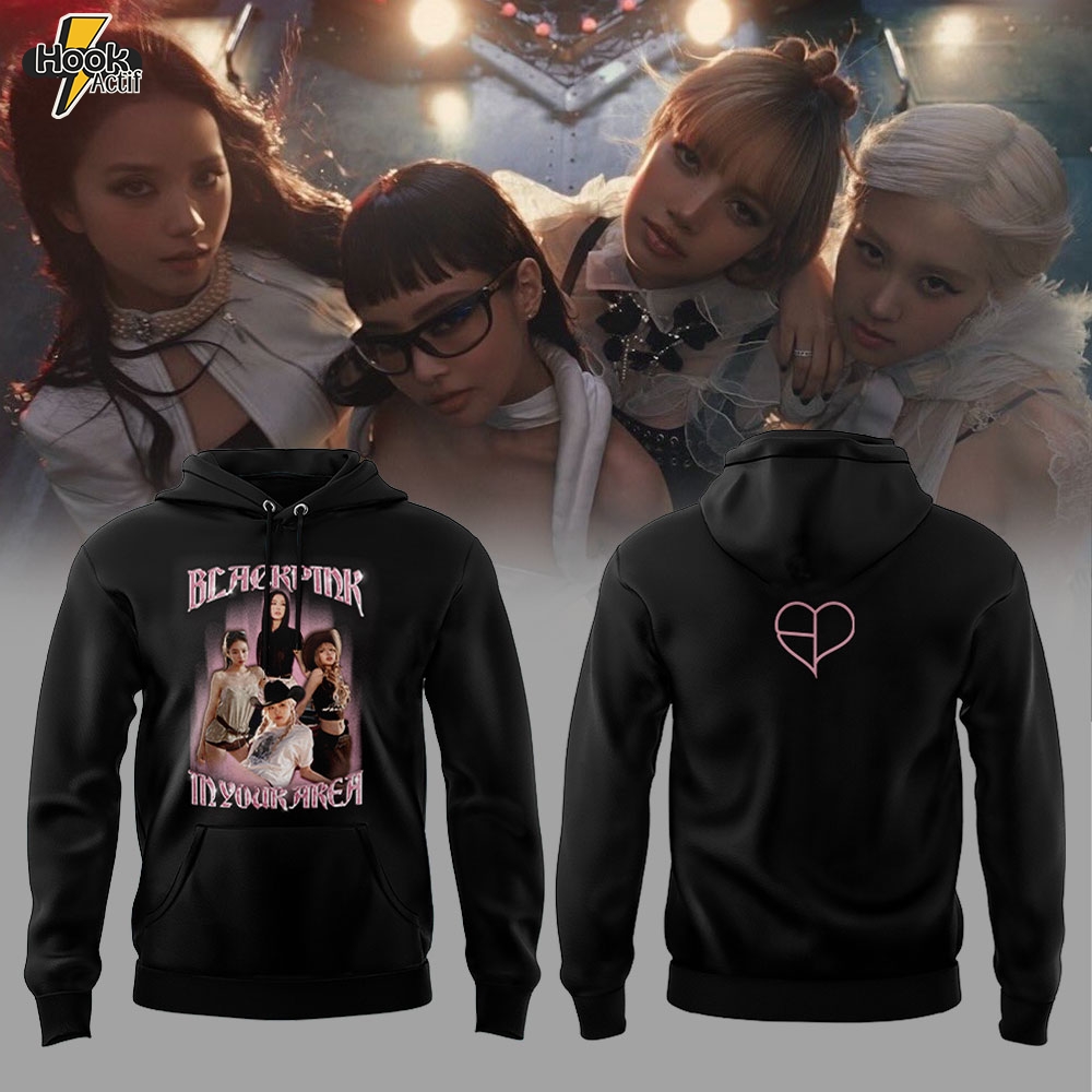 BLACKPINK JUMP POP-UP COLLECTION Combo Black Hoodie BLACKPINK JUMP POP-UP COLLECTION Combo Black Hoodie