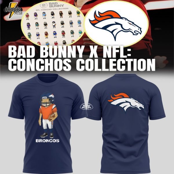 BRON 🏈 B.Bunny x Bron Concho Collection 🐰 TShirt - Blue