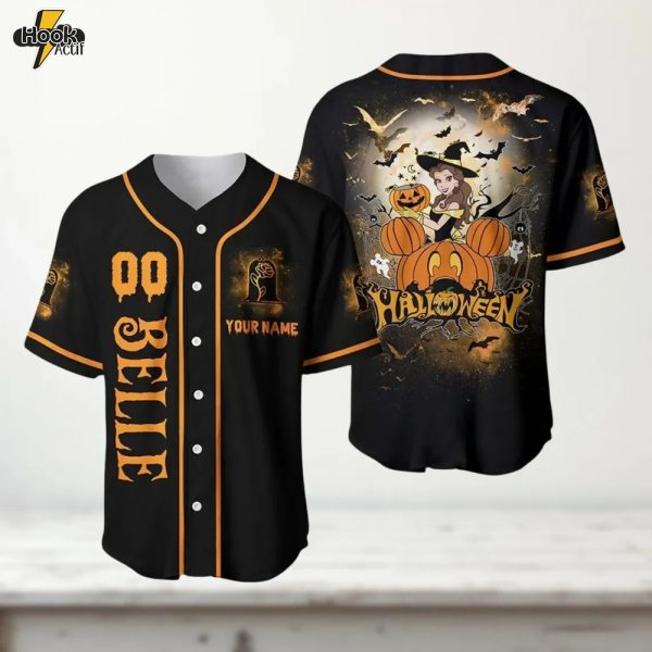 Belle Halloween Theme Baseball Jersey
