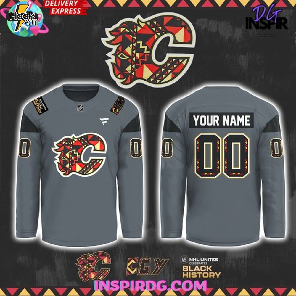 Calgary Flames Black History Month 2025 Hockey Jersey Calgary Flames Black History Month 2025 Hockey Jersey