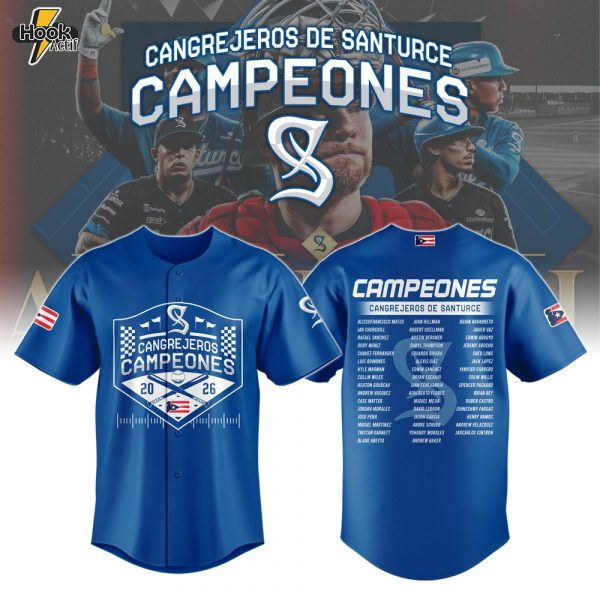 Cangrejeros Special “Campeón de la LBPRC” 2026 Limited Edition Jersey - Blue