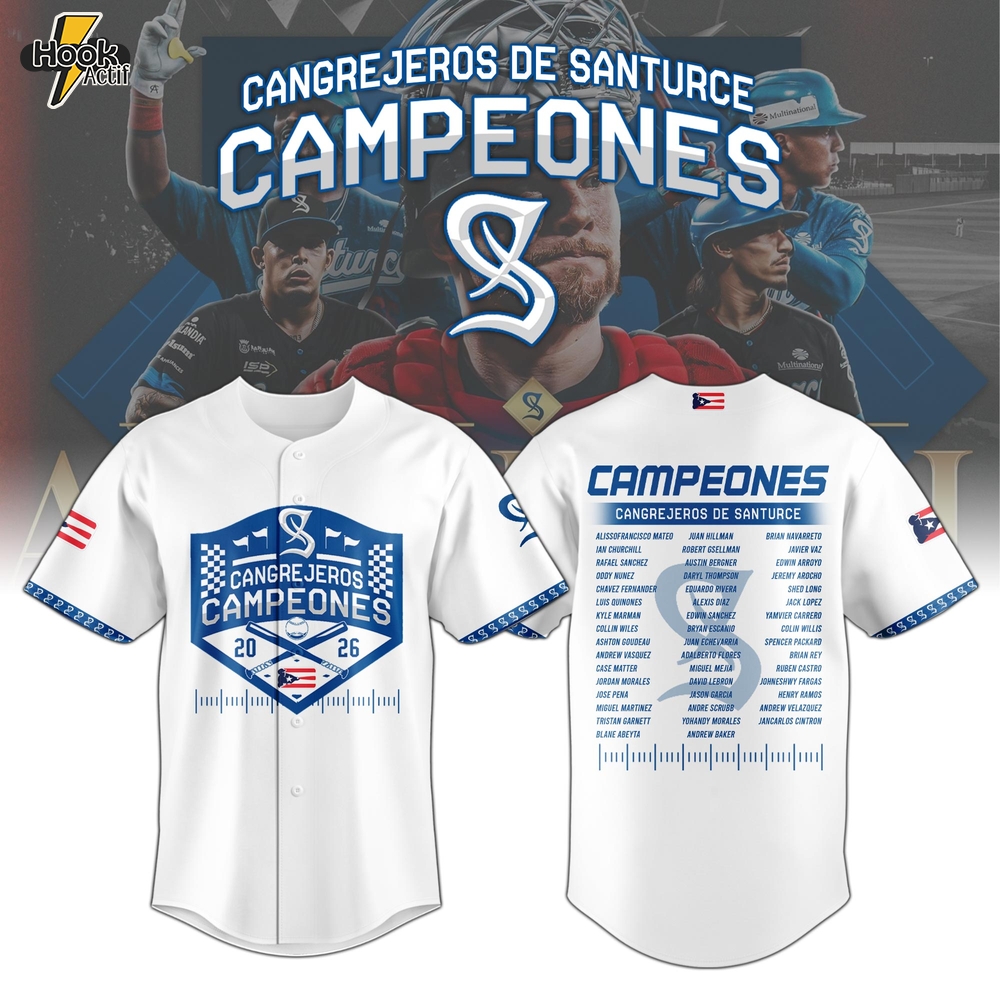 Cangrejeros Special “Campeón de la LBPRC” 2026 Limited Edition Jersey - White Cangrejeros Special “Campeón de la LBPRC” 2026 Limited Edition Jersey - White