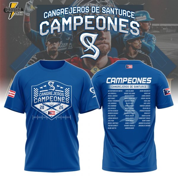 Cangrejeros Special “Campeón de la LBPRC” 2026 Limited Edition T-shirt Ver 2