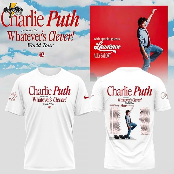 – Charlie Puth Tour 3D Shirt and Tshirt