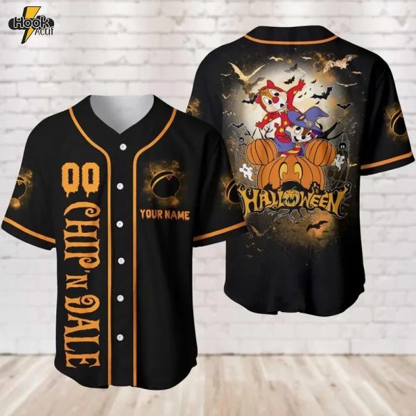 Chip and Dale Halloween Baseball Jersey