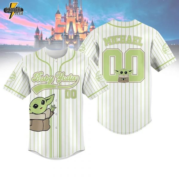 Custom Baby Yoda Character Baseball Jersey