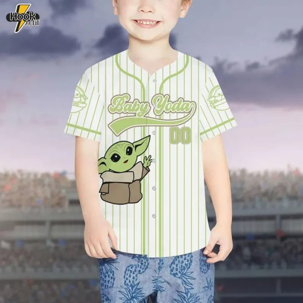 Custom Baby Yoda Character Baseball Jersey – Buy Online at HookActif.com