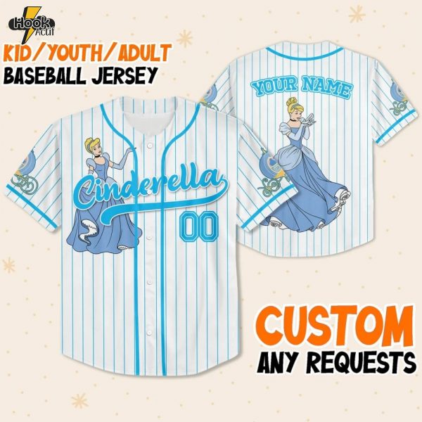 Custom Cinderella Fairy Tale Baseball Jersey