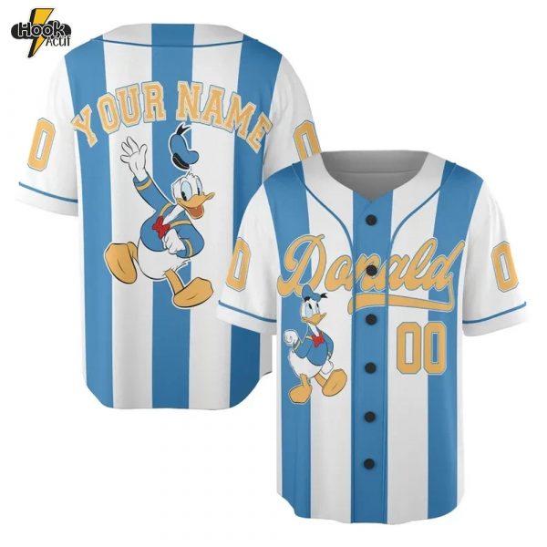 Custom Donald Character Baseball Jersey