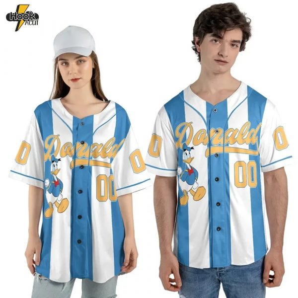 Custom Donald Character Baseball Jersey – Buy Online at HookActif.com
