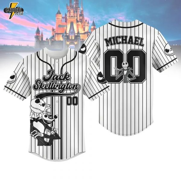 Custom Jack Skellington Nightmare Baseball Jersey