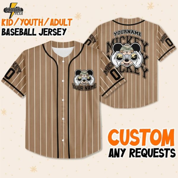 Custom Mickey Baseball Jersey – Minimal Style
