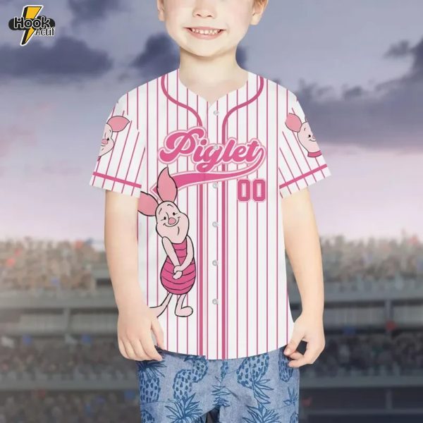 Custom Piglet Character Baseball Jersey – Buy Online at HookActif.com