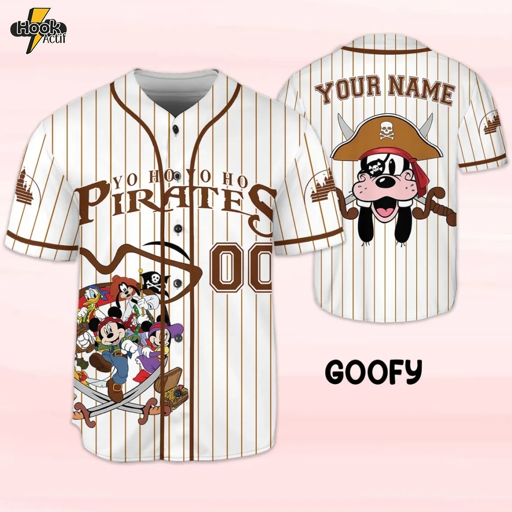Custom Pirates of the Caribbean Baseball Jersey – Design 5 Custom Pirates of the Caribbean Baseball Jersey – Design 5