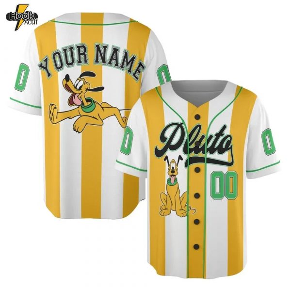 Custom Pluto Character Baseball Jersey