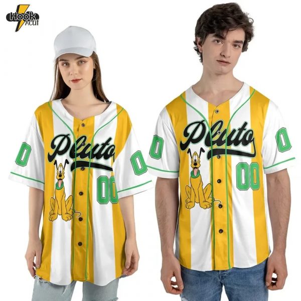 Custom Pluto Character Baseball Jersey – Buy Online at HookActif.com