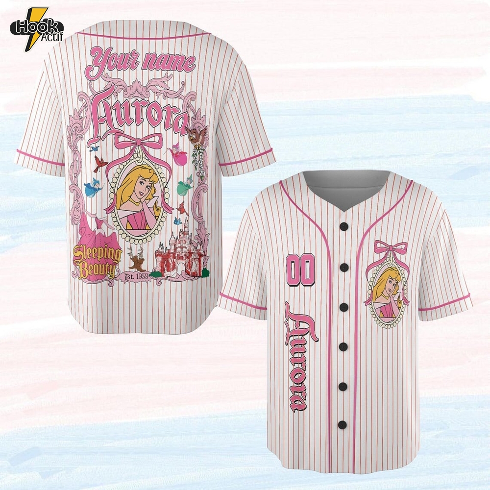 Custom Princess Aurora Baseball Jersey – Dream Style Custom Princess Aurora Baseball Jersey – Dream Style