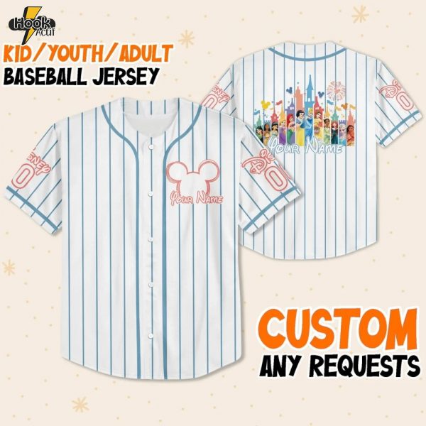 Custom Princess Baseball Jersey – Variant 1