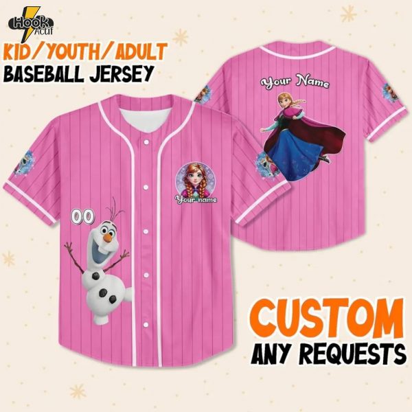 Custom Princess Baseball Jersey – Variant 3