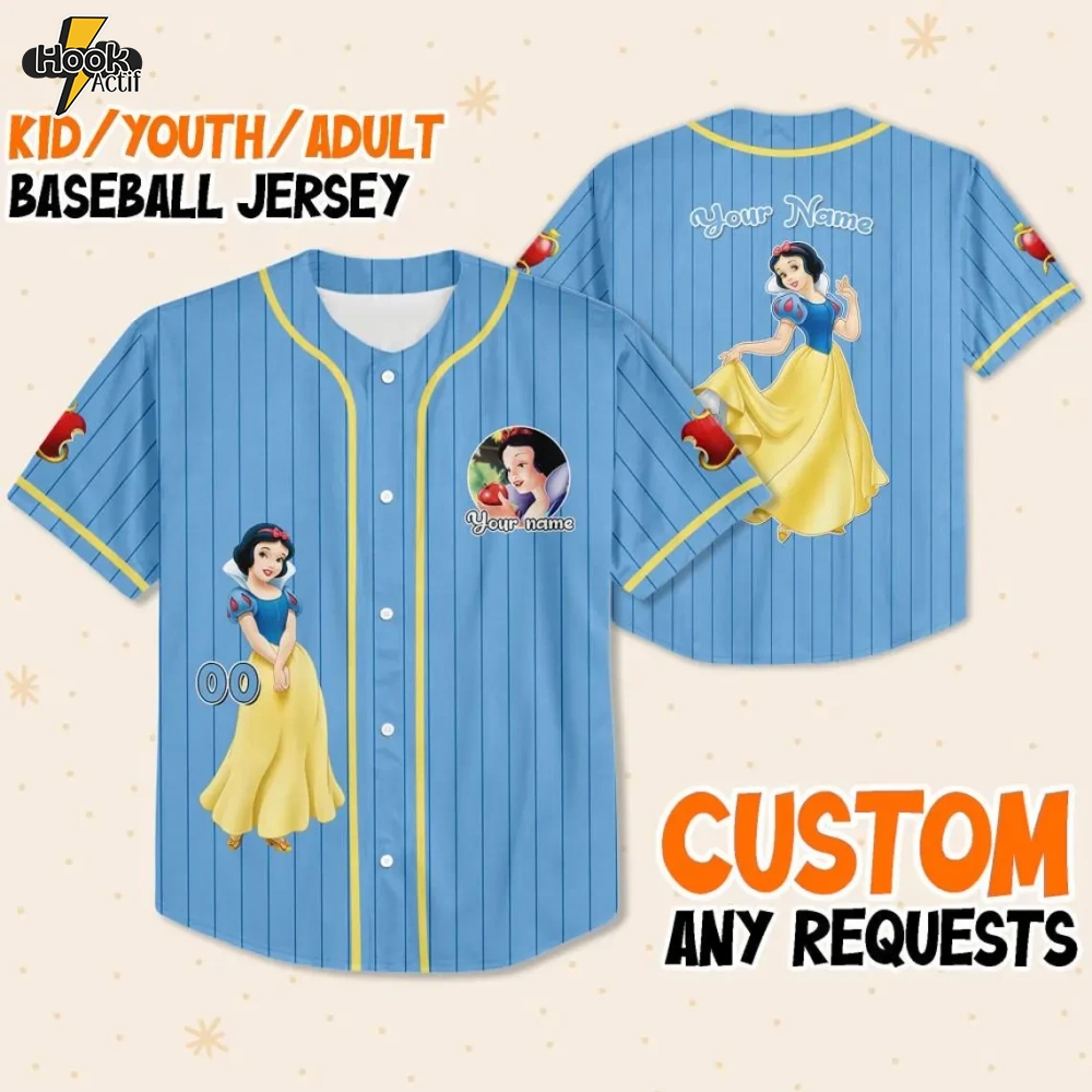 Custom Princess Baseball Jersey – Variant 4 Custom Princess Baseball Jersey – Variant 4