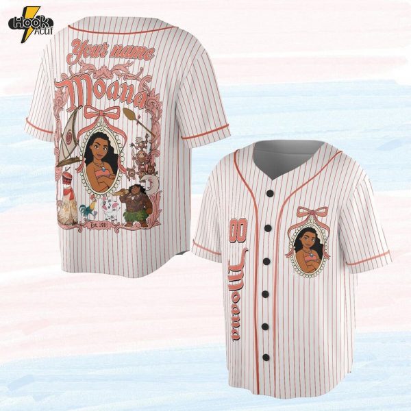 Custom Princess Moana Baseball Jersey – Island Style