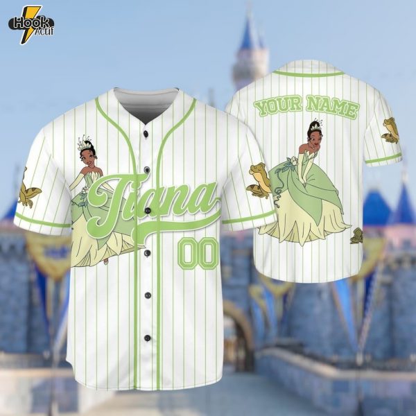 Custom Princess Tiana Character Baseball Jersey