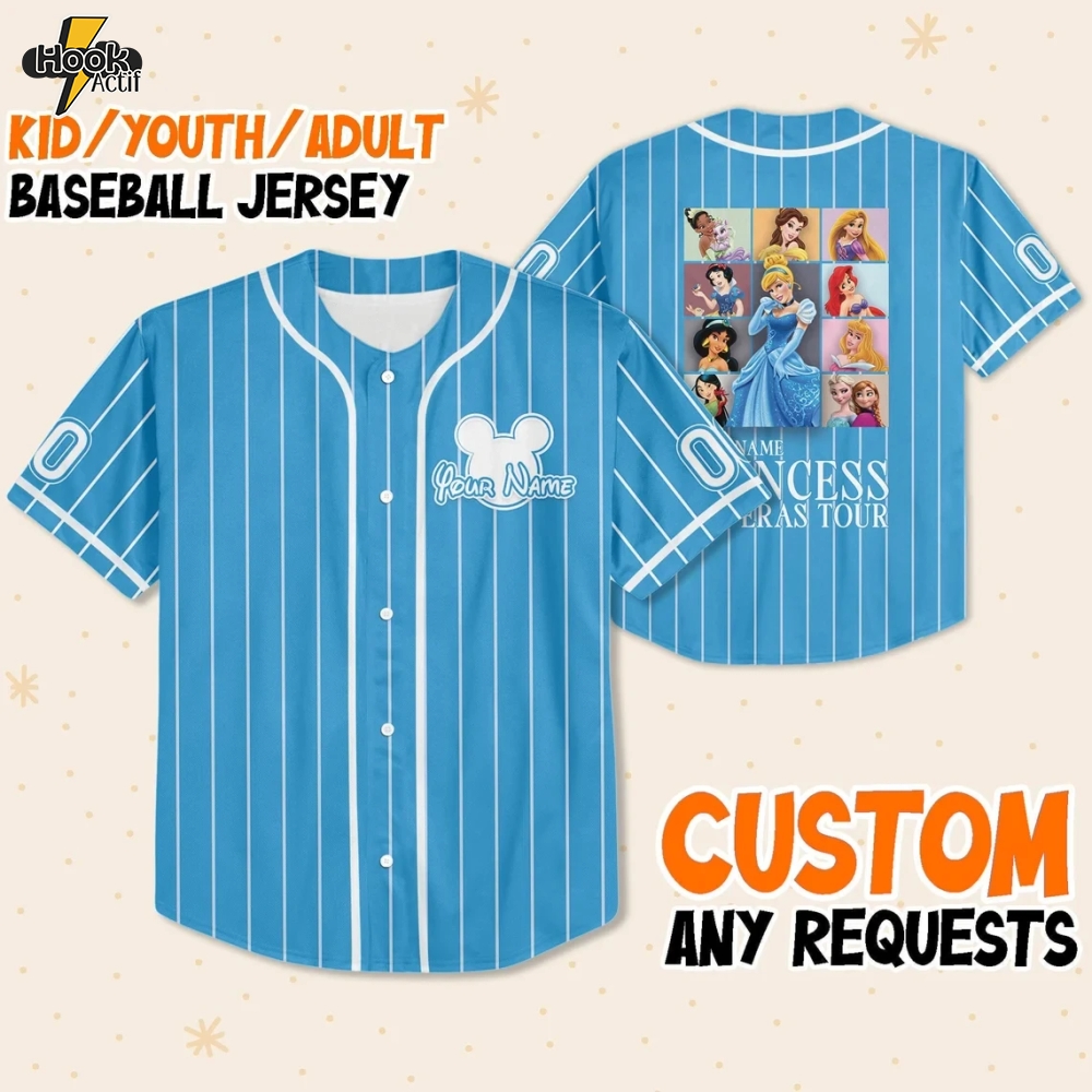 Custom Royal Princess Baseball Jersey – Classic Design Custom Royal Princess Baseball Jersey – Classic Design