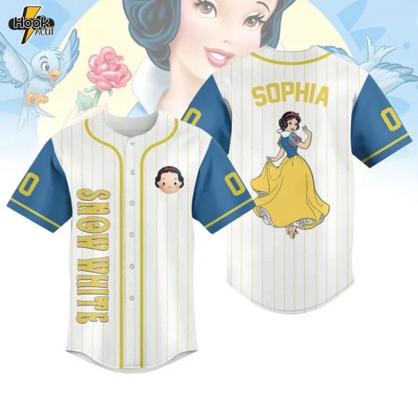 Custom Snow White Fairy Tale Baseball Jersey