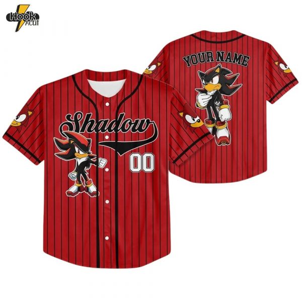 Custom Sonic the Hedgehog Baseball Jersey – Design 1