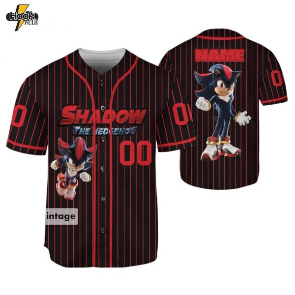 Custom Sonic the Hedgehog Baseball Jersey – Design 11