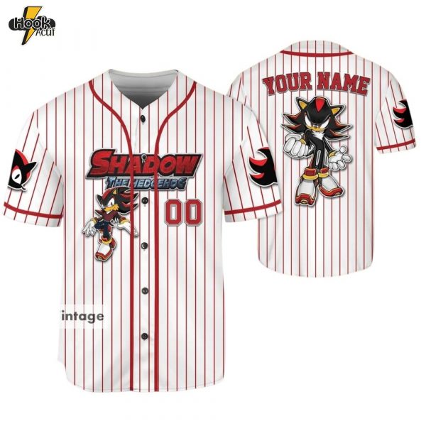 Custom Sonic the Hedgehog Baseball Jersey – Design 5