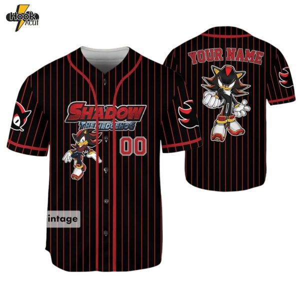 Custom Sonic the Hedgehog Baseball Jersey – Design 9