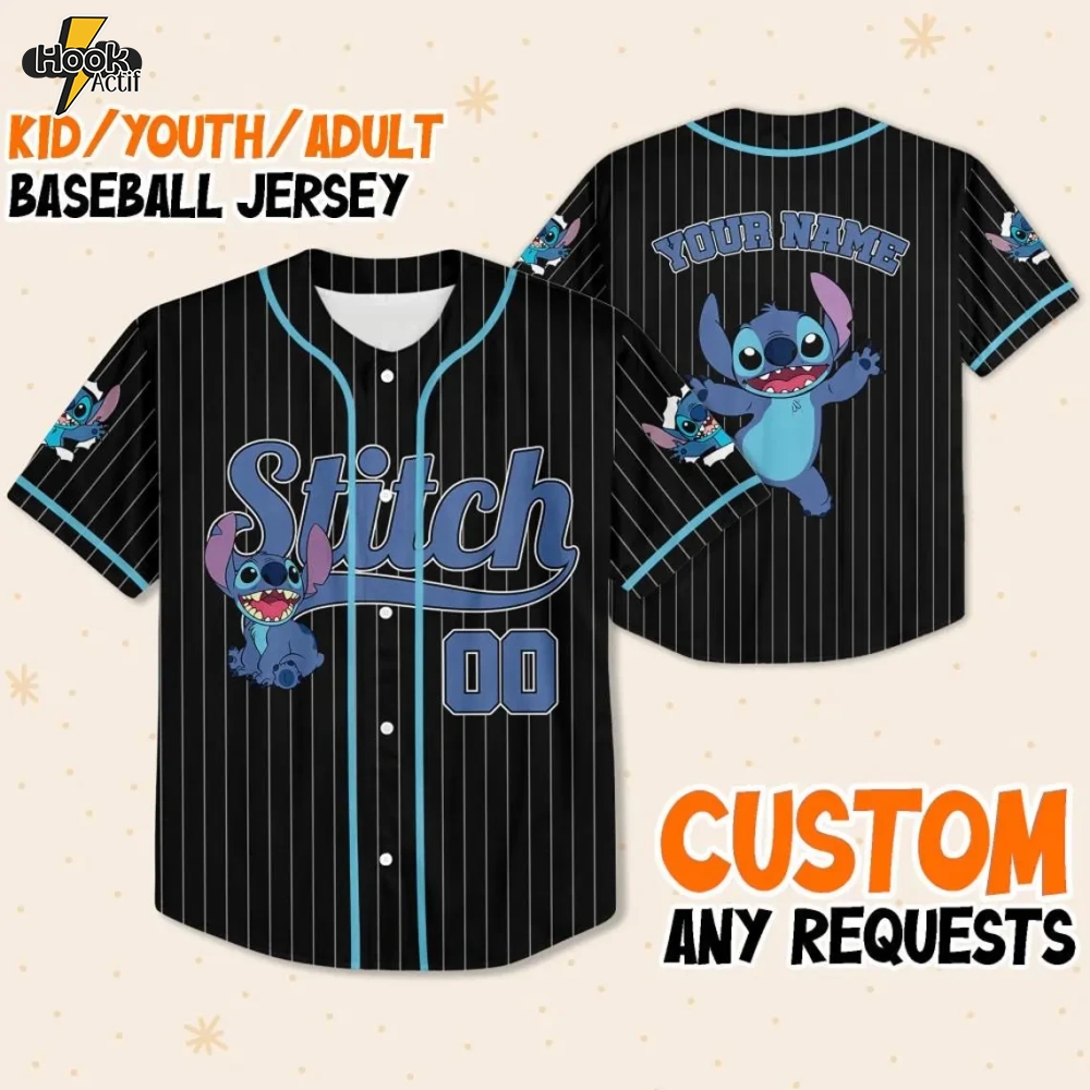 Custom Stitch Baseball Jersey – Fun Art Style Custom Stitch Baseball Jersey – Fun Art Style