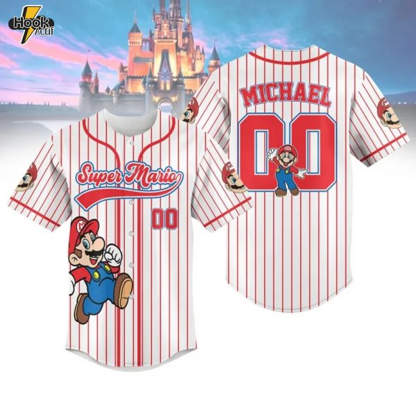 Custom Super Mario Character Baseball Jersey