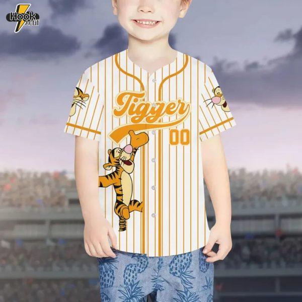 Custom Tigger Character Baseball Jersey – Buy Online at HookActif.com