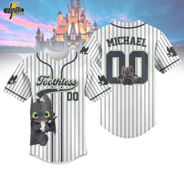 Custom Toothless Dragon Baseball Jersey