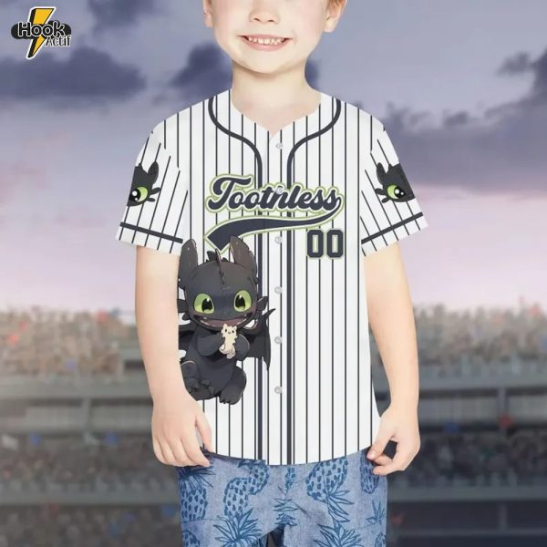 Custom Toothless Dragon Baseball Jersey – Buy Online at HookActif.com